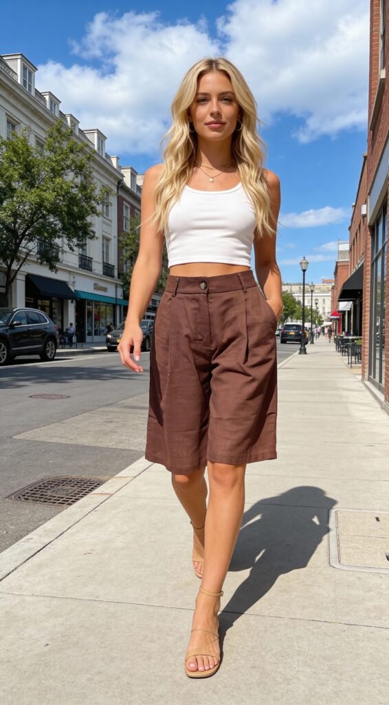 Celia Sleeveless Top & Wide-Leg Shorts Set