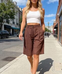 Celia Sleeveless Top & Wide-Leg Shorts Set