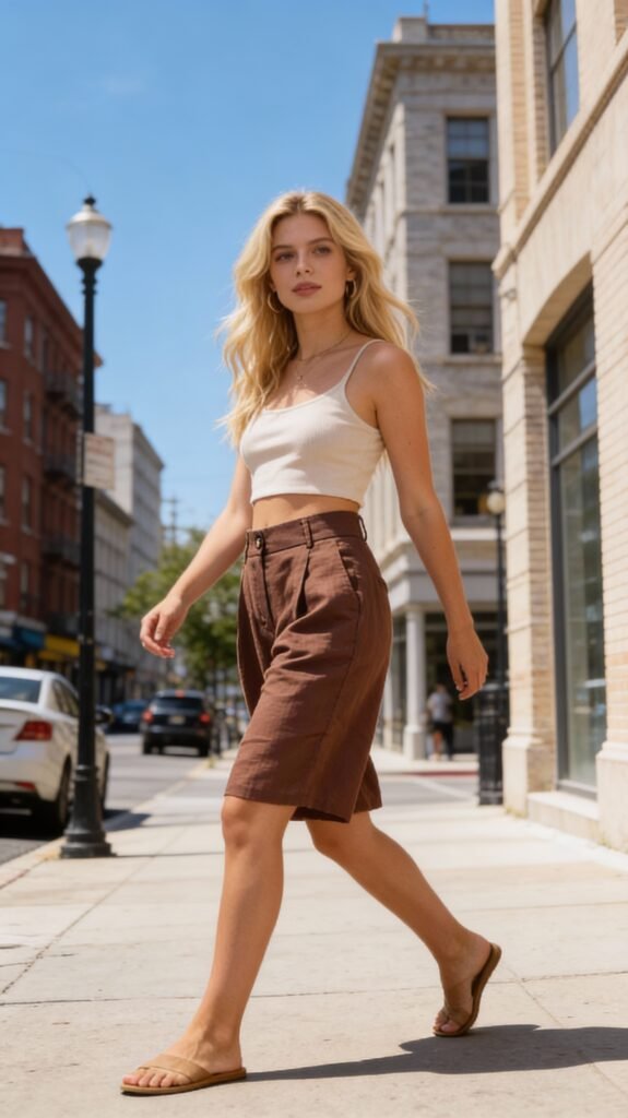 Celia Sleeveless Top & Wide-Leg Shorts Set - Image 5