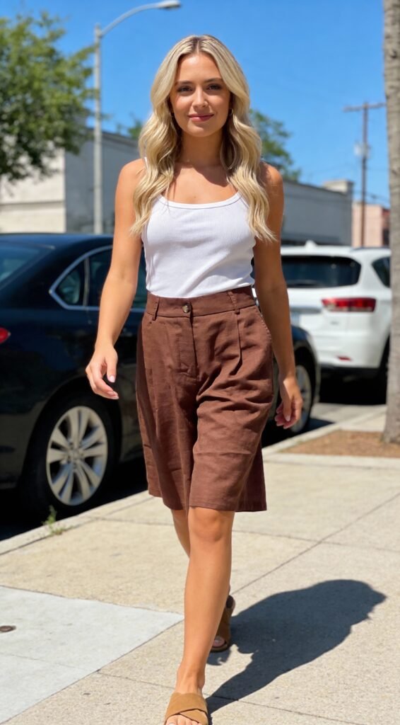 Celia Sleeveless Top & Wide-Leg Shorts Set - Image 6